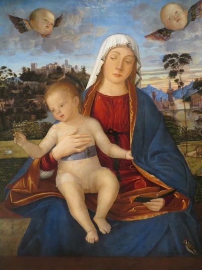 Madonna and Child, Vittore Carapaccio, oil on panel (1505-1510), National Gallery of Art, Washington, D.C.
