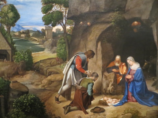 Giorgione, The Adoration of the Shepherds, oil on panel (1477), National Gallery of Art, Washington, DC